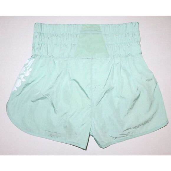 Free People FP Movement Women's Sz L Turquoise Mint The Way Home Pull On Shorts - Picture 2 of 8
